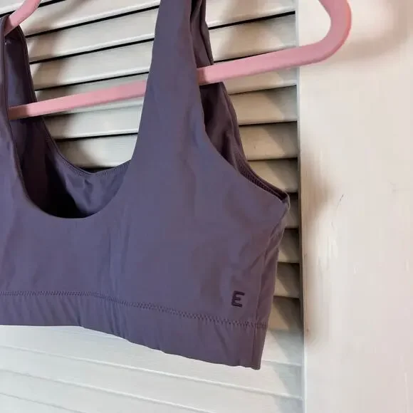 Everlane Perform Bra Purple Gray Women’s Small Minimalist Athleisure Activewear - Picture 6 of 7